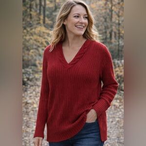 Lauren Ralph Lauren oversized chunky cable knit pullover sweater